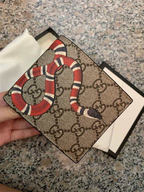 mens gucci fake snake wallet for sale|gucci snake coin wallet.